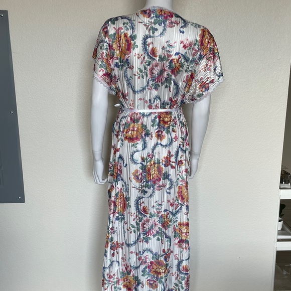 Vintage ILGWU Made in USA Glencraft Lingerie Nightgown Robe Floral Print - Picture 10 of 13